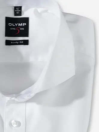 OLYMP LEVEL FIVE | Chemise Body Fit | weiss